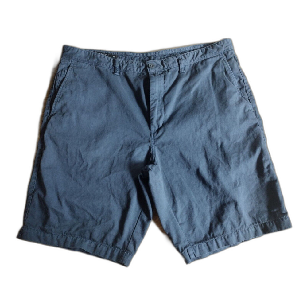 Nordstrom Navy Blue Shorts Men Sz 38 Pockets 100% Cotton Casual Summer
